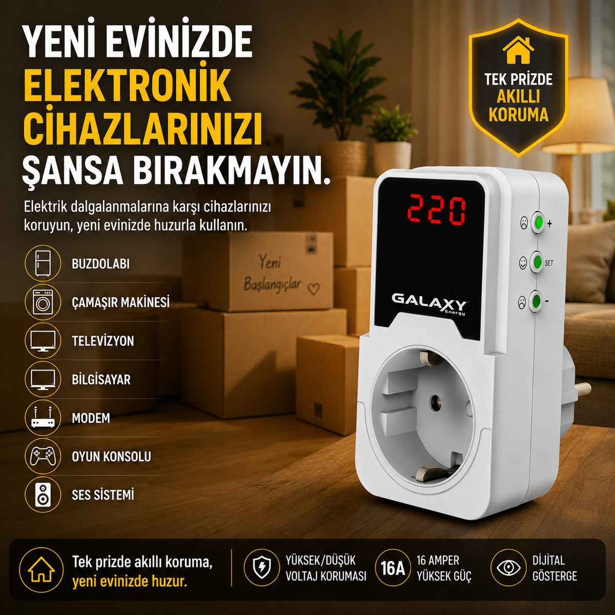 Galaxy S220 Akım Koruma Prizi